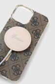 Чохол і зарядний пристрій для телефону Guess iPhone 13 Pro Max колір коричневий