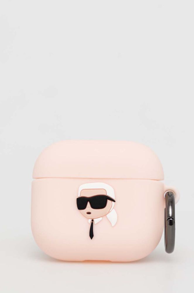 Чохол для airpods Karl Lagerfeld AirPods 3 cover колір рожевий