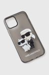 Чохол на телефон Karl Lagerfeld iPhone 12/12 Pro 6,1" колір чорний