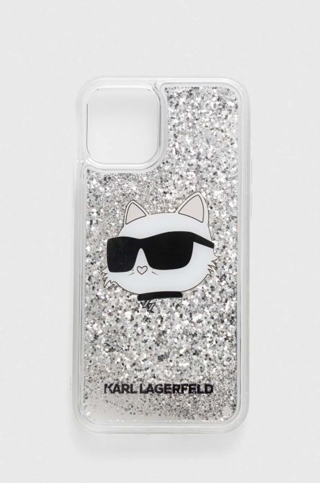 Чохол на телефон Karl Lagerfeld iPhone 12/12 Pro 6,1" колір срібний