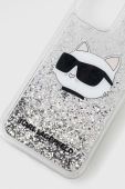 Чохол на телефон Karl Lagerfeld iPhone 12/12 Pro 6,1" колір срібний