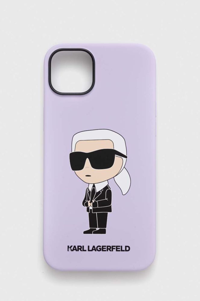 Чохол на телефон Karl Lagerfeld iPhone 14 Plus 6,7" колір фіолетовий