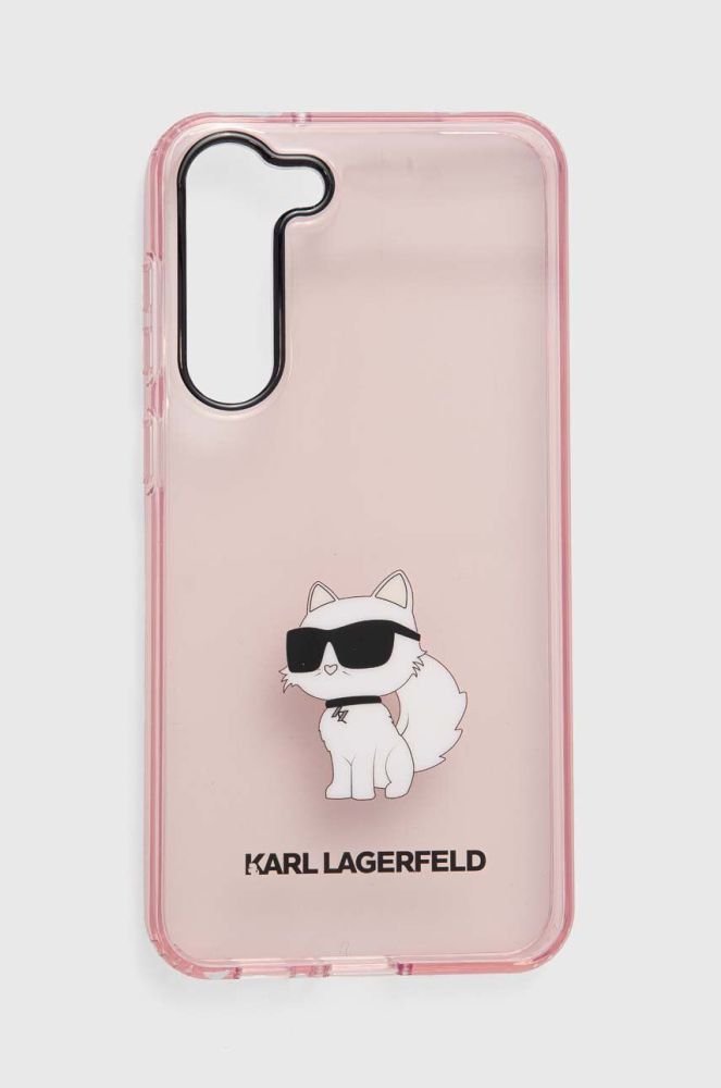 Чохол на телефон Karl Lagerfeld S23 + S916 колір рожевий