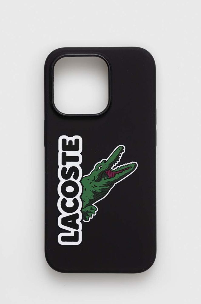 Чохол на телефон Lacoste iPhone 14 Pro 6,1" колір чорний (3149432)