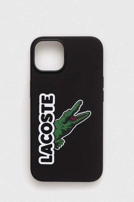 Чохол на телефон Lacoste iPhone 14 6,1" колір чорний