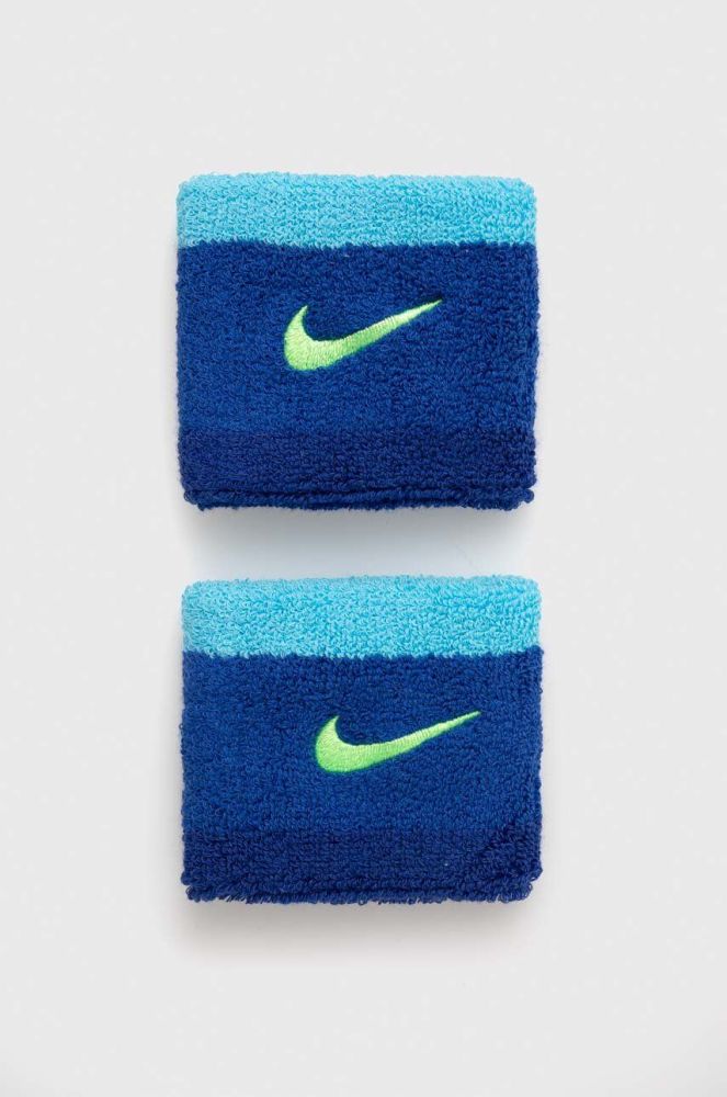 Напульсники Nike 2-pack колір блакитний (3229442)