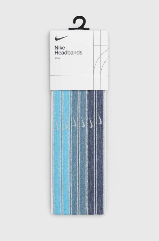 Повязки на голову Nike 6-pack цвет голубой (3321291)