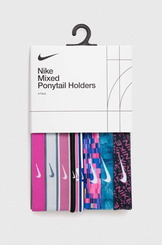 Пов'язки на голову Nike 9-pack колір барвистий
