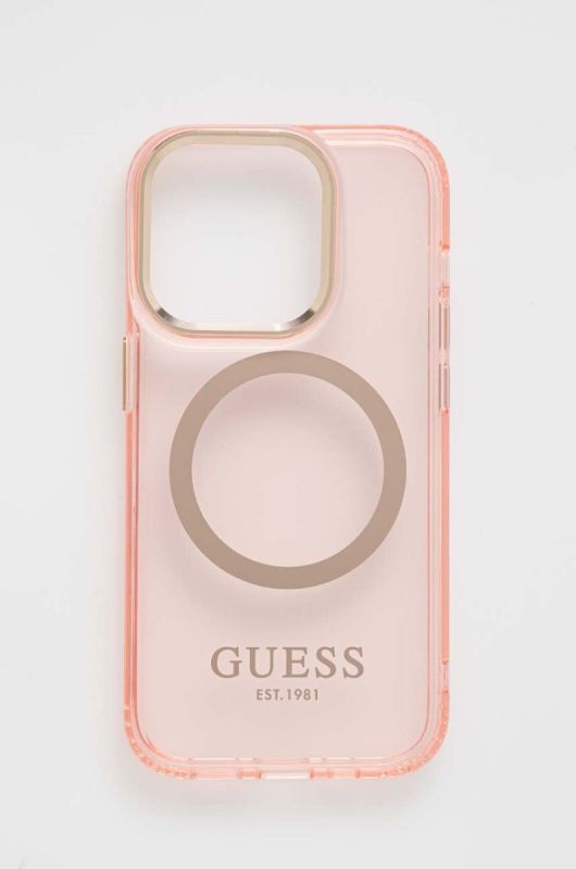 Чехол на телефон Guess iPhone 14 Pro 6,1" цвет розовый (3259523)