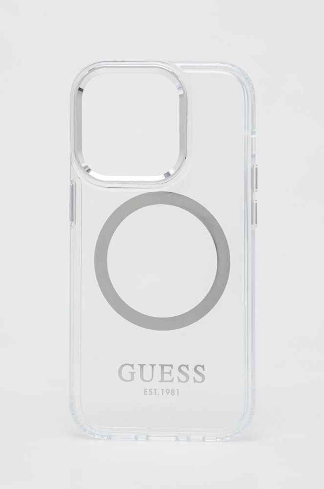 Чохол на телефон Guess iPhone 14 Pro 6,1" колір срібний