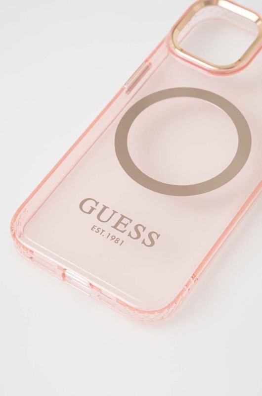 Чехол на телефон Guess iPhone 14 6,1" цвет розовый (3259451) фото 2