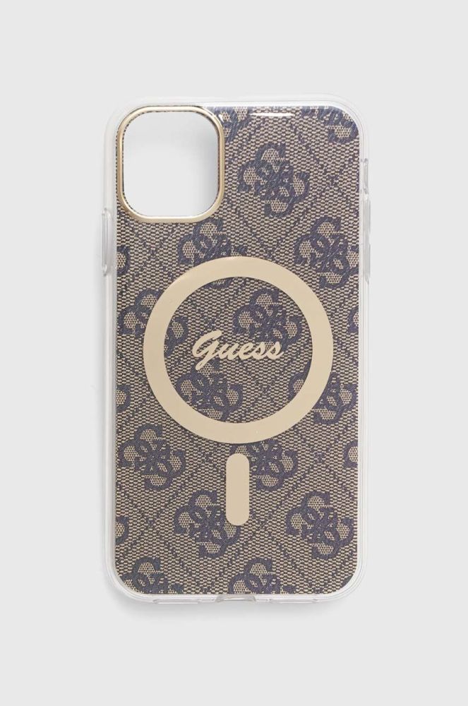 Чохол на телефон Guess iPhone 11 6.1" колір бежевий