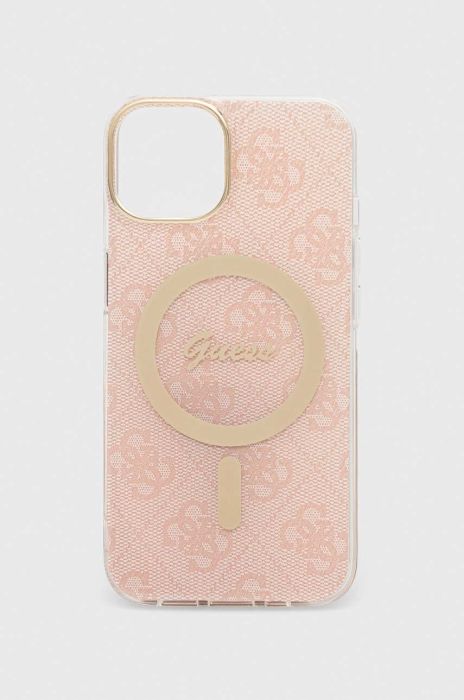 Чохол на телефон Guess iPhone 14 6.1" колір рожевий (3289468) Чохол на телефон Guess iPhone 14 6.1" колір рожевий (3289468)