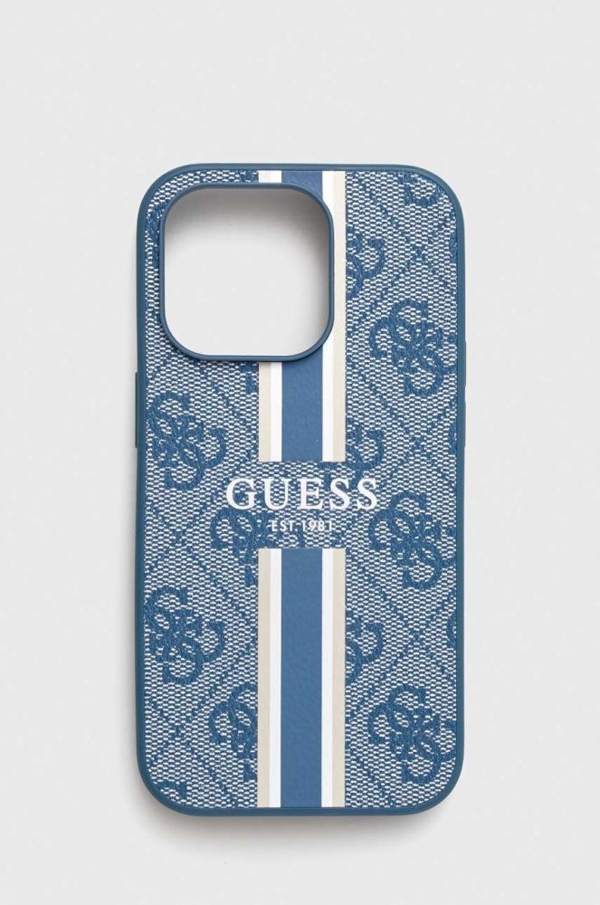 Чохол на телефон Guess iPhone 14 Pro 6.1" колір блакитний