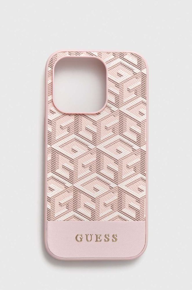 Чохол на телефон Guess iPhone 14 Pro 6,1" колір рожевий (3353229)