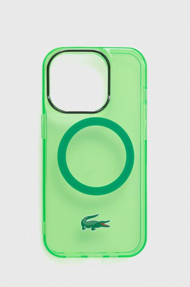 Чохол на телефон Lacoste iPhone 14 Pro 6,1" колір зелений (3353238)