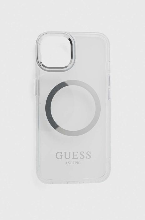 Чохол на телефон Guess iPhone 14 6,1 колір срібний