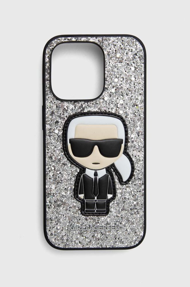 Чохол на телефон Karl Lagerfeld iPhone 14 Pro 6,1" колір срібний