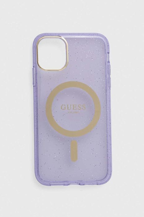 Чохол на телефон Guess iPhone 11 / Xr колір фіолетовий Чохол на телефон Guess iPhone 11 / Xr колір фіолетовий
