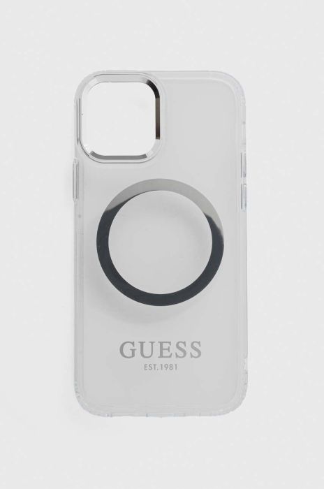 Чохол на телефон Guess iPhone 12/12 Pro 6.1" колір срібний