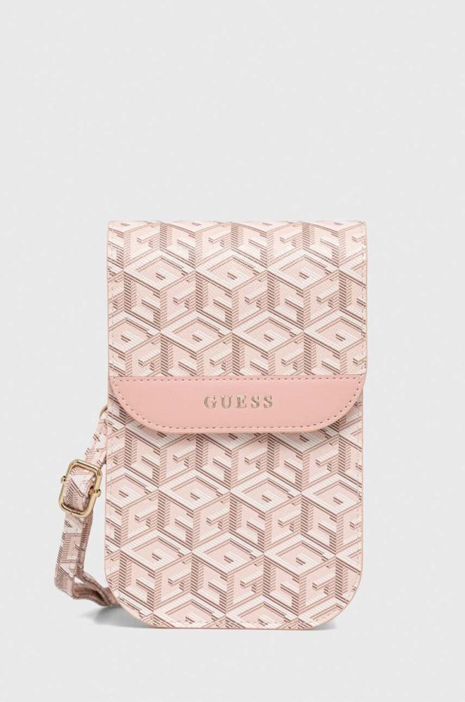 Чохол для телефону Guess колір рожевий (3412913)