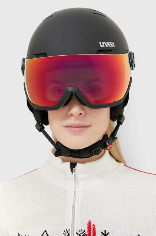 Гірськолижний шолом Uvex Wanted Visor колір чорний фото 2