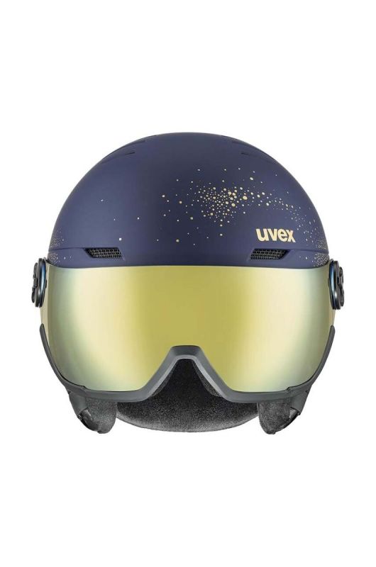 Гірськолижний шолом Uvex Wanted Visor WE колір синій фото 2