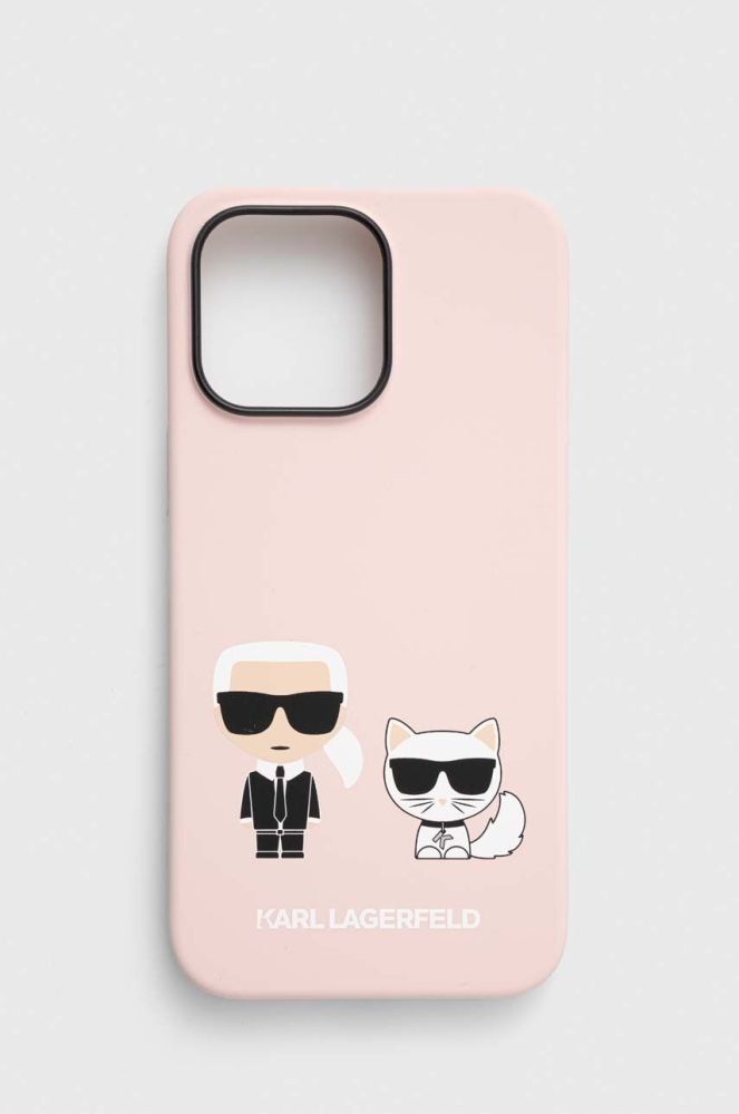 Чохол на телефон Karl Lagerfeld iPhone 14 Pro Max 6,7 колір рожевий