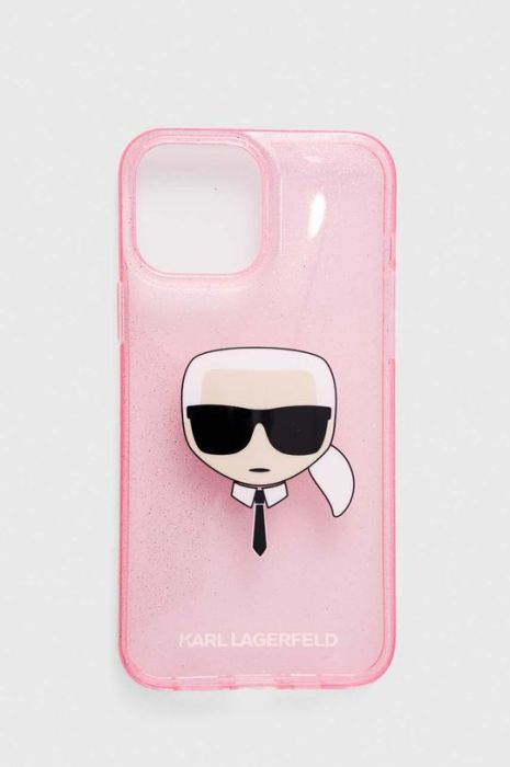 Чохол на телефон Karl Lagerfeld iPhone 13 Pro Max 6,7 колір рожевий Чохол на телефон Karl Lagerfeld iPhone 13 Pro Max 6,7 колір рожевий