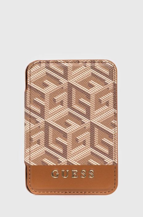 Чохол на банківські карти на магніті Guess колір коричневий (3553318) Чохол на банківські карти на магніті Guess колір коричневий (3553318)