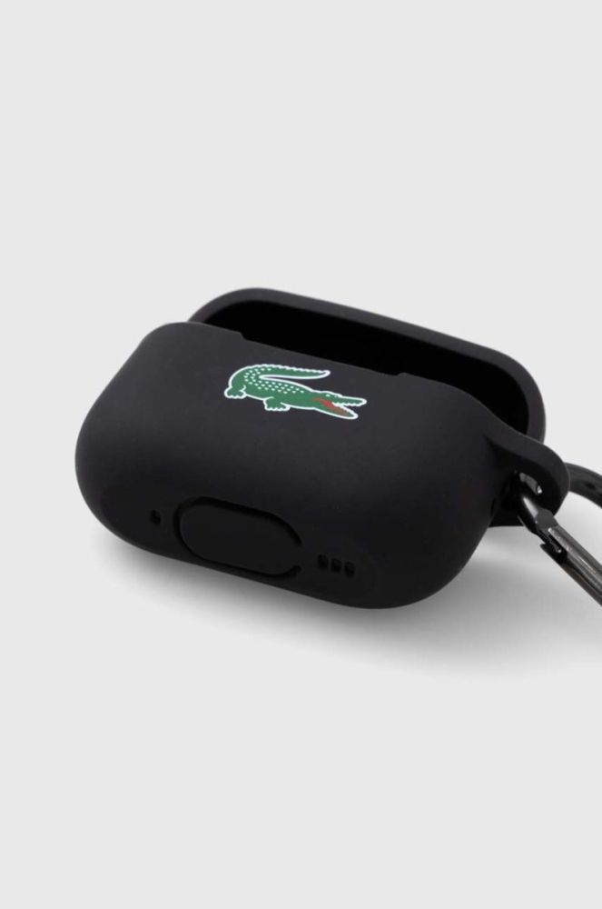Чохол для airpods pro Lacoste AirPods Pro 2 колір чорний фото 2