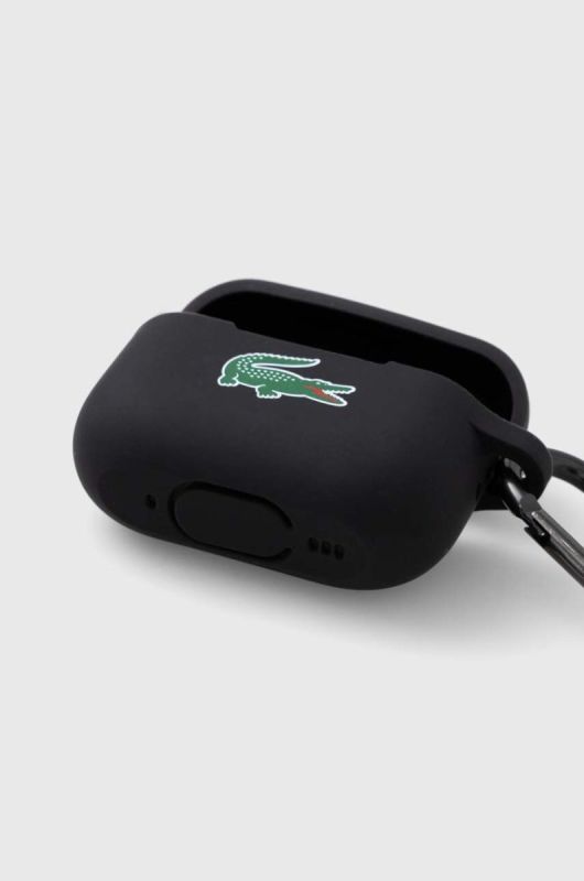 Чохол для airpods pro Lacoste AirPods Pro 2 колір чорний фото 2