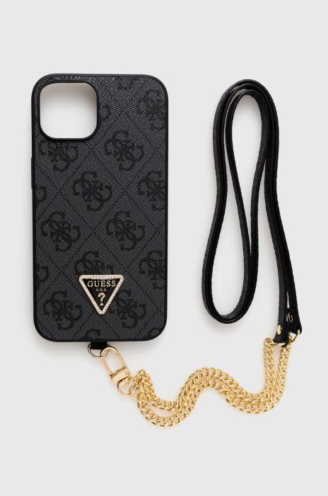 Чохол на телефон Guess iPhone 14 6.1 колір чорний Чохол на телефон Guess iPhone 14 6.1 колір чорний