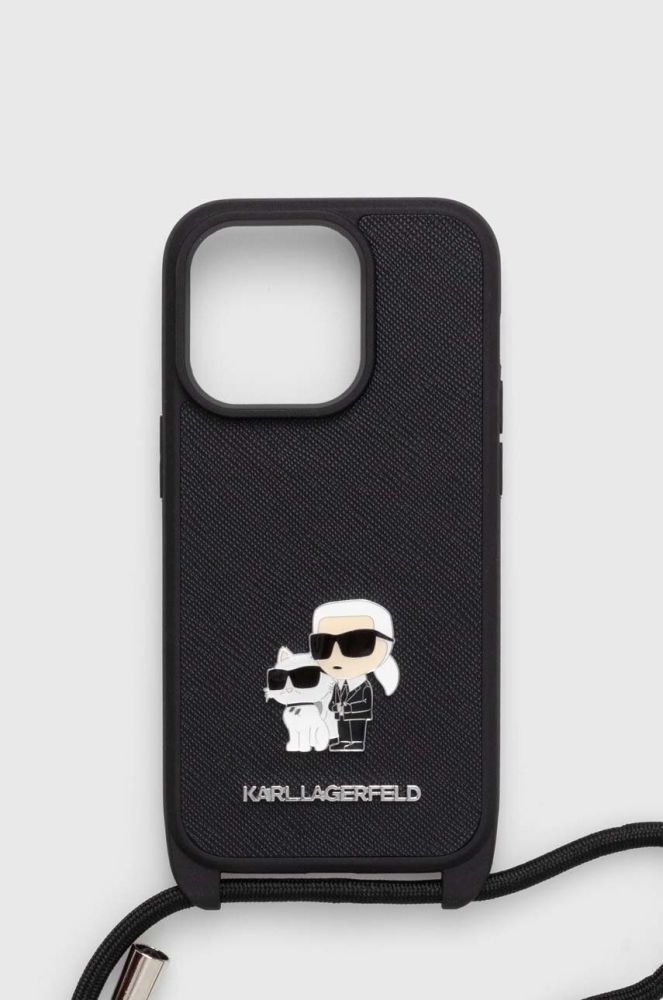 Чохол на телефон Karl Lagerfeld iPhone 14 Pro 6.1 колір чорний (3552267)