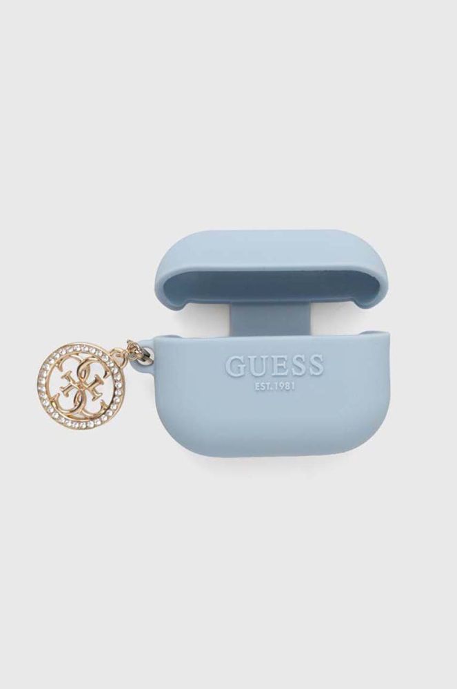 Чохол для airpods pro Guess AirPods Pro 2 cover колір блакитний