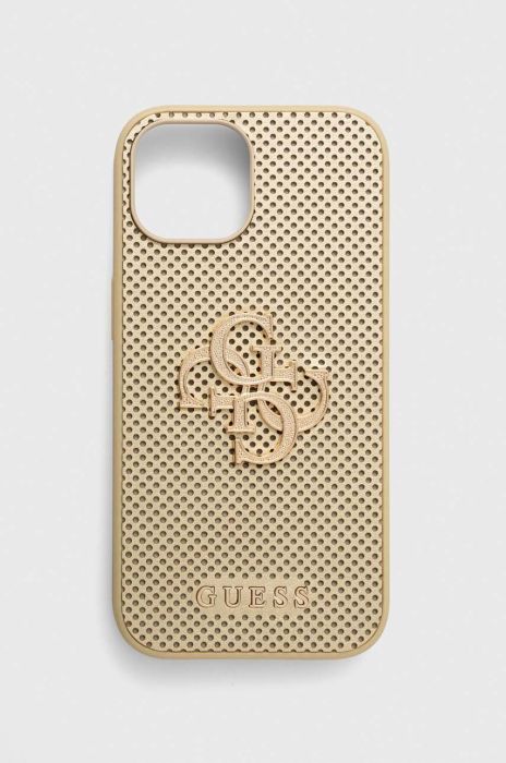 Чохол на телефон Guess iPhone 15 6.1 колір золотий (3646459)