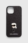 Чохол на телефон Karl Lagerfeld iPhone 15 6.1 колір чорний (3647148)