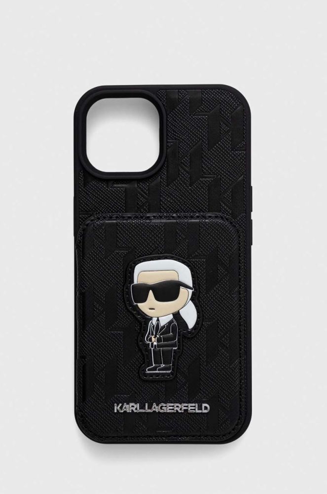 Чохол на телефон Karl Lagerfeld iPhone 15 6.1 колір чорний (3643897)