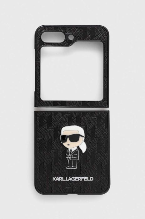 Чохол на телефон Karl Lagerfeld Samsung Galaxy Z Flip5 колір чорний Чохол на телефон Karl Lagerfeld Samsung Galaxy Z Flip5 колір чорний