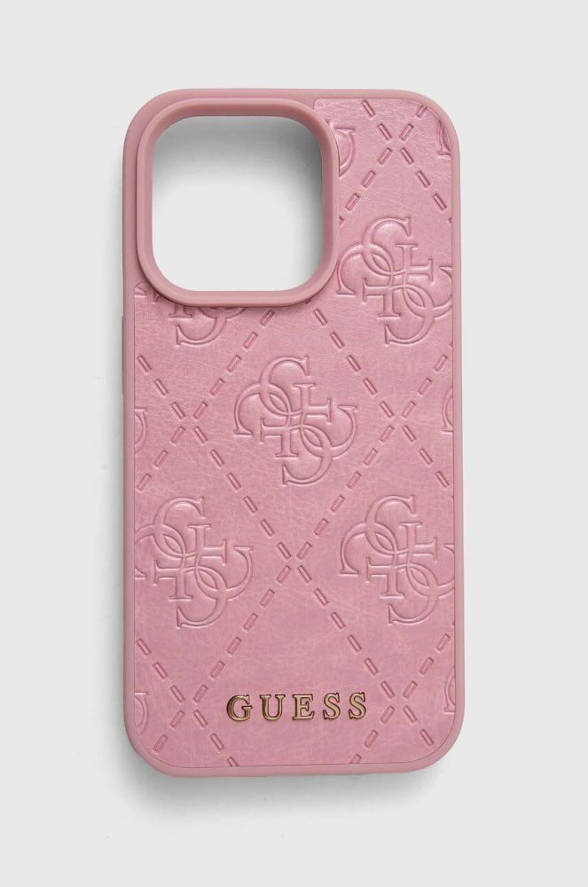 Чохол на телефон Guess iPhone 15 Pro 6.1 колір рожевий (3649667)