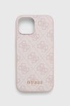 Чохол на телефон Guess iPhone 15 6.1 колір рожевий (3647343)