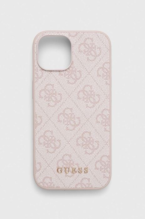 Чохол на телефон Guess iPhone 15 6.1 колір рожевий (3647343)