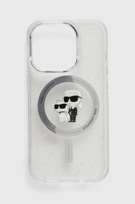 Чохол на телефон Karl Lagerfeld iPhone 15 Pro 6.1 колір прозорий (3649799) Чохол на телефон Karl Lagerfeld iPhone 15 Pro 6.1 колір прозорий (3649799)