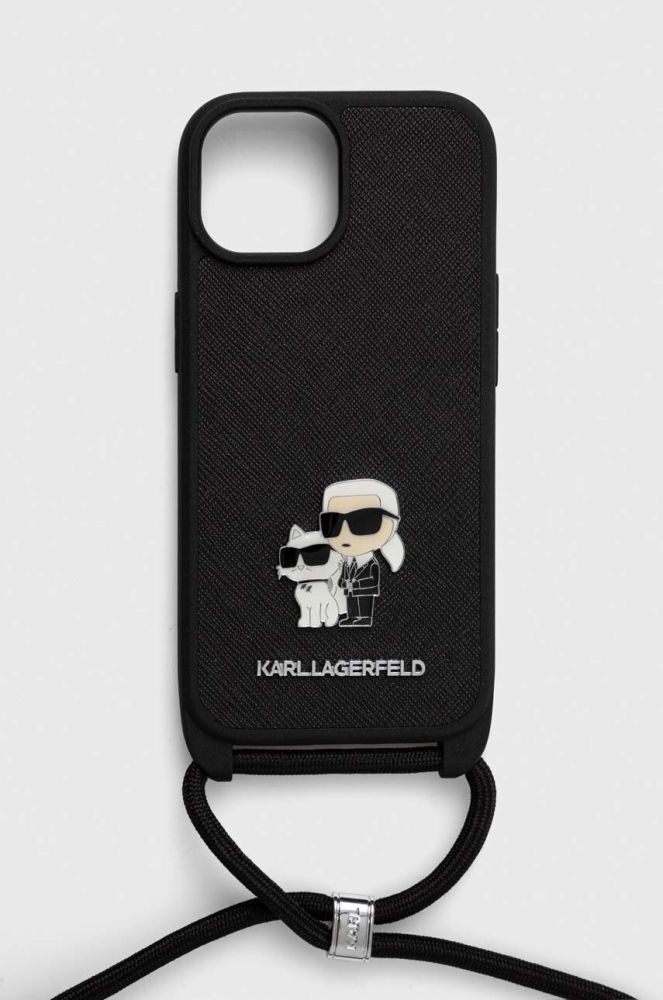 Чохол на телефон Karl Lagerfeld iPhone 15 6.1 колір чорний (3649387)