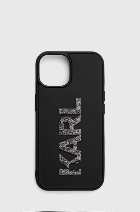 Чохол на телефон Karl Lagerfeld iPhone 15 6.1 колір чорний (3647340) Чохол на телефон Karl Lagerfeld iPhone 15 6.1 колір чорний (3647340)