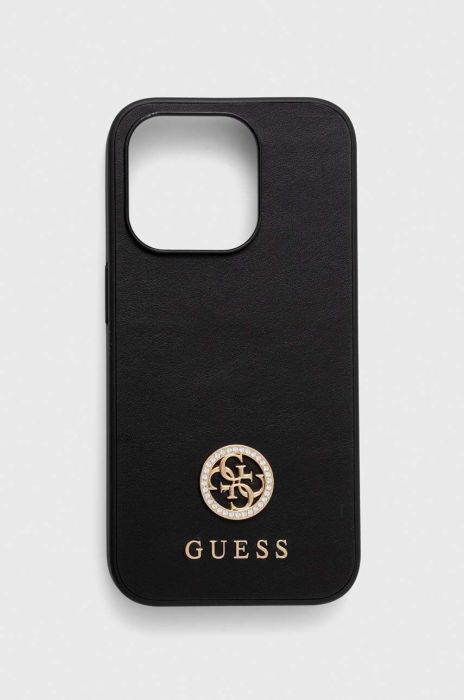 Чохол на телефон Guess iPhone 15 Pro 6.1 колір чорний (3646949) Чохол на телефон Guess iPhone 15 Pro 6.1 колір чорний (3646949)