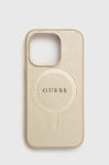 Чохол на телефон Guess iPhone 15 Pro 6.1 колір золотий
