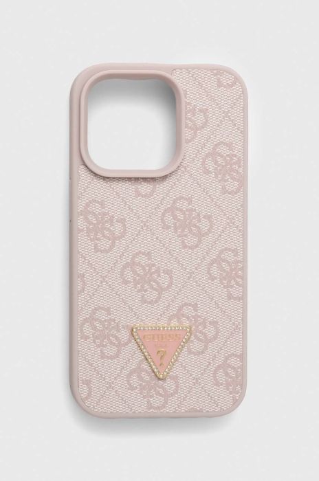 Чохол на телефон Guess iPhone 15 Pro 6.1 колір рожевий (3646527) Чохол на телефон Guess iPhone 15 Pro 6.1 колір рожевий (3646527)