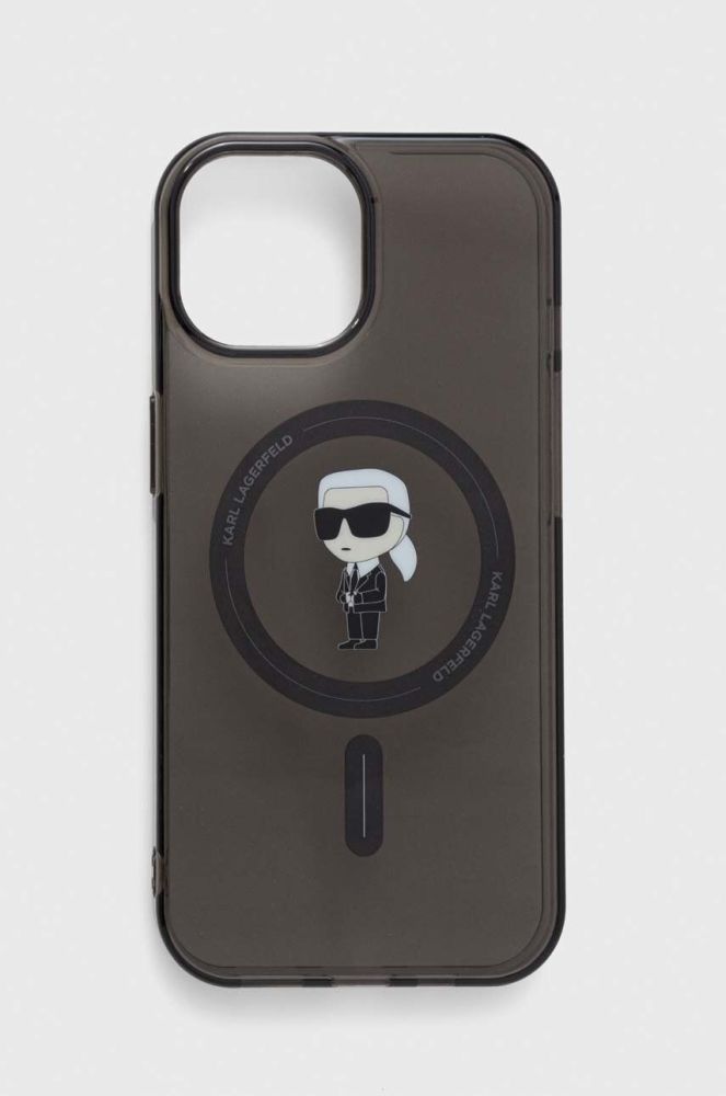 Чохол на телефон Karl Lagerfeld iPhone 15 6.1 колір чорний (3643810)