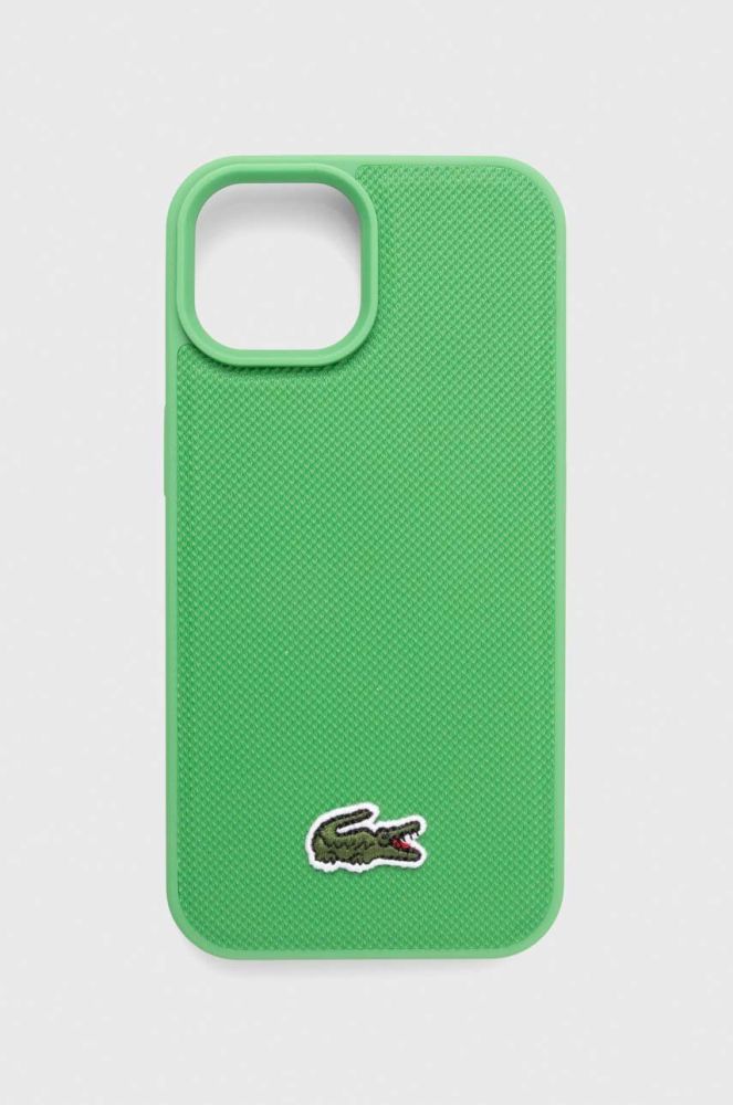 Чохол на телефон Lacoste iPhone 15 6.1 колір зелений